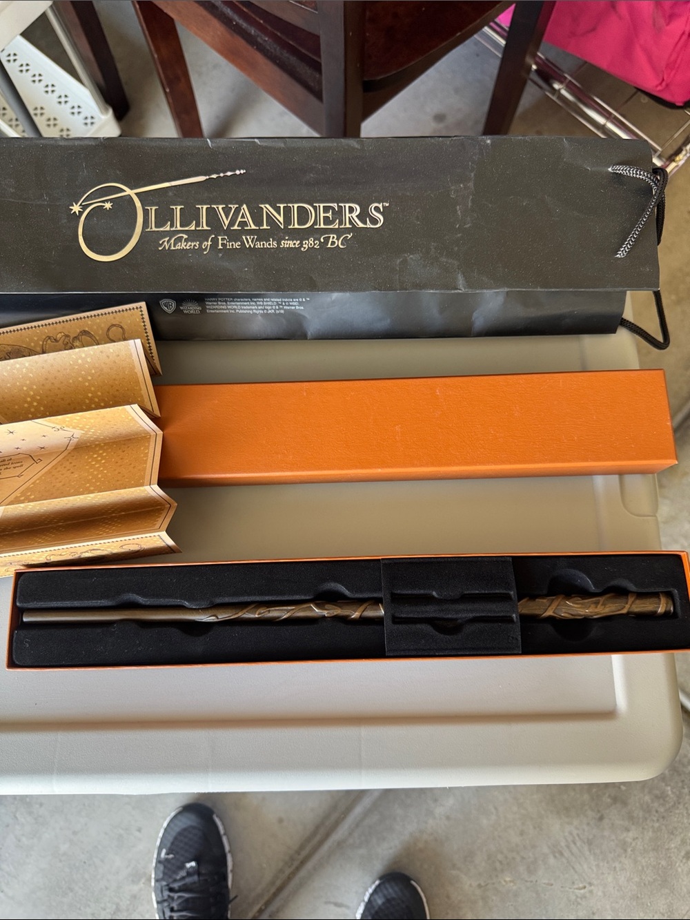 Ollivanders Collectible Wand with Orange Presentation Box Hermione Granger wand